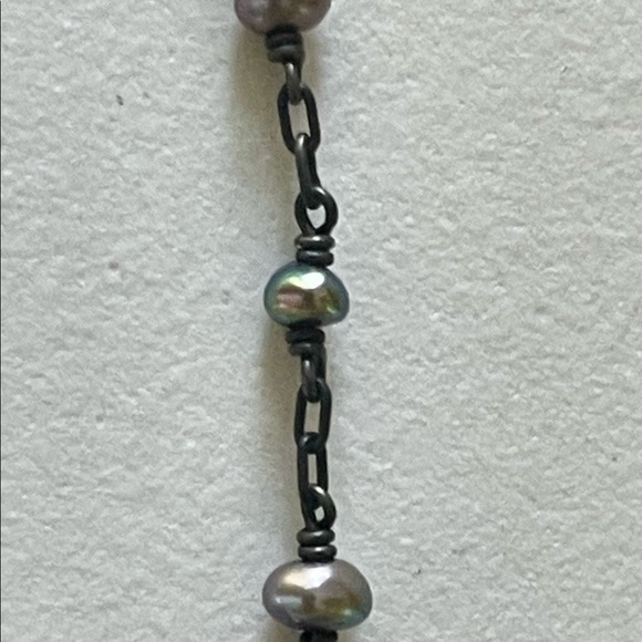 RARE! Vintage 1990’s Ten Thousand Things Double Strand Tahitian Pearl Necklace - Picture 4 of 8